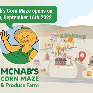 McNab's Corn Maze now OPEN for 2022 starting on September 16th
